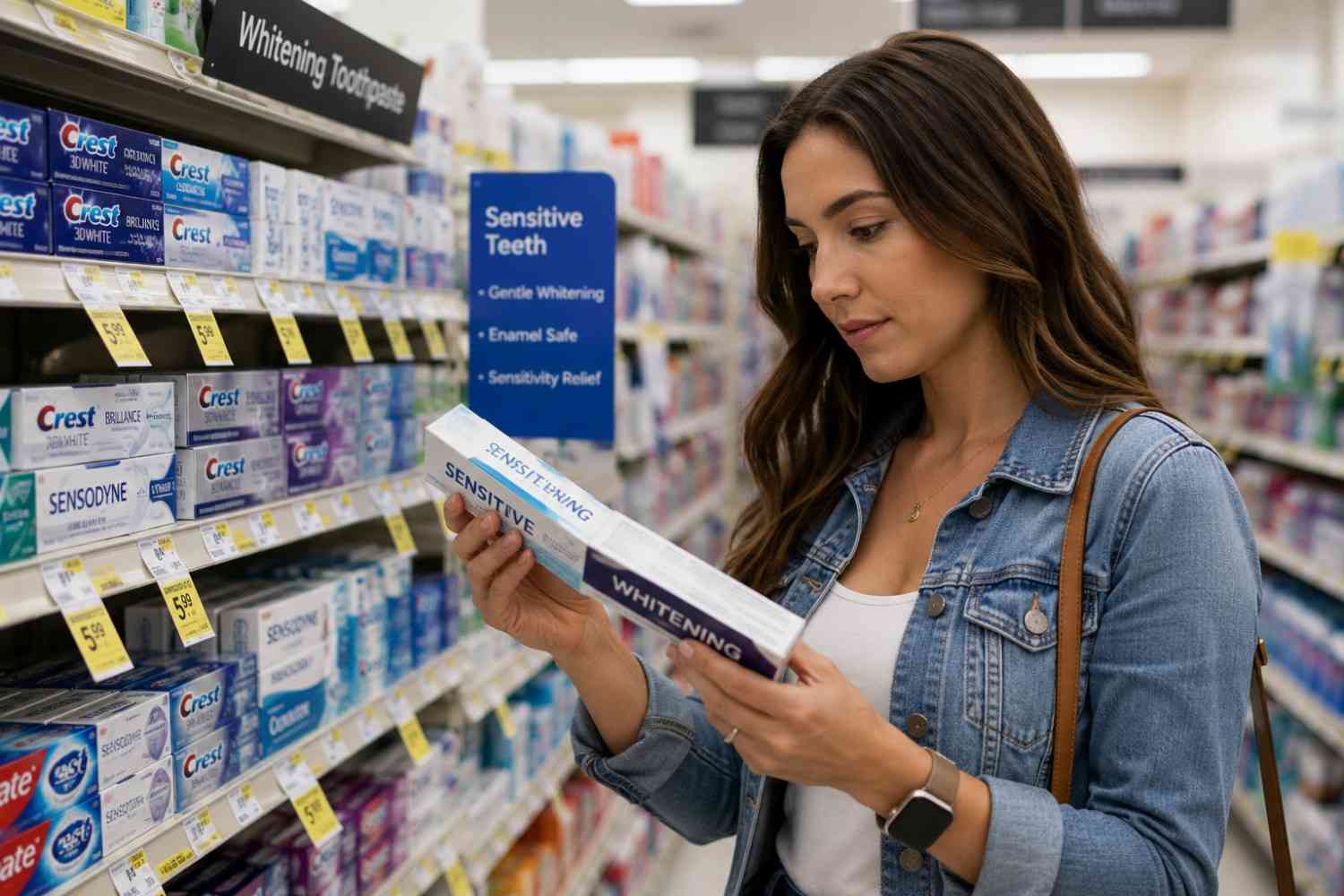 Shopping comparison of whitening toothpaste for sensitive teeth