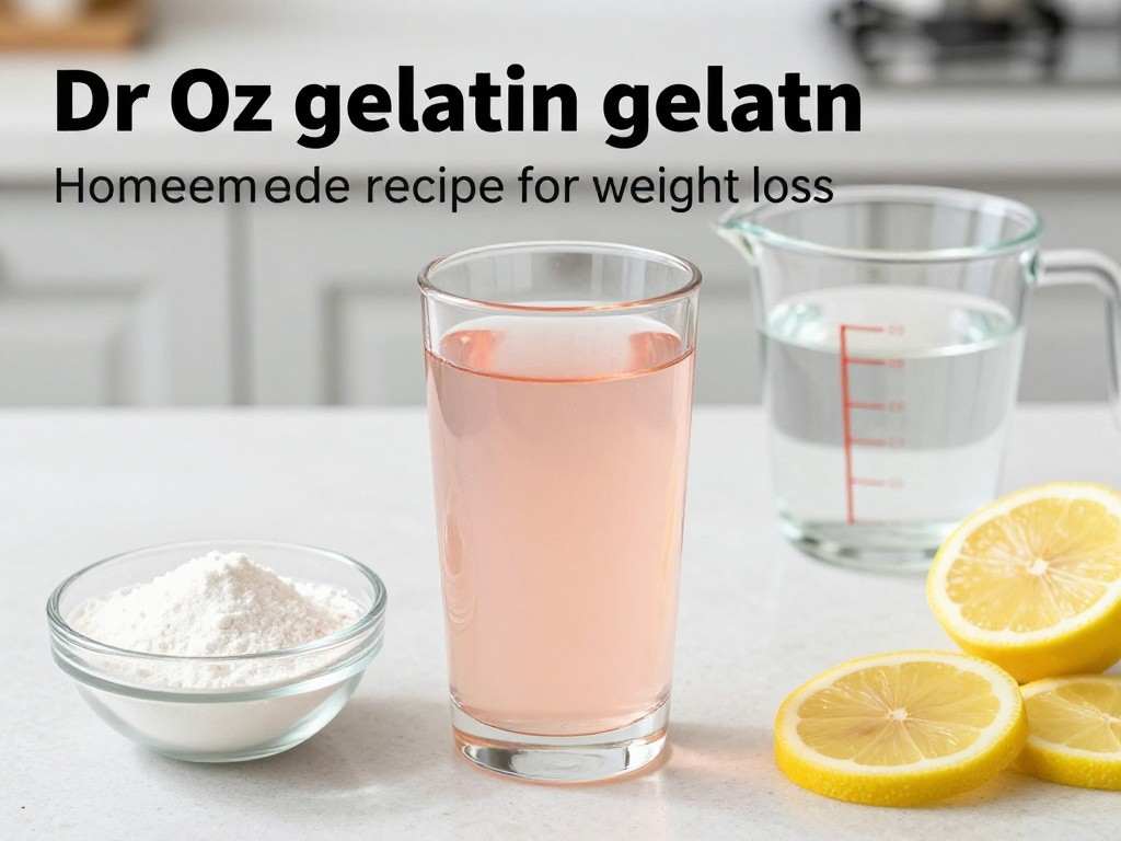 Dr Oz gelatin recipe for weight loss with unflavored gelatin and water