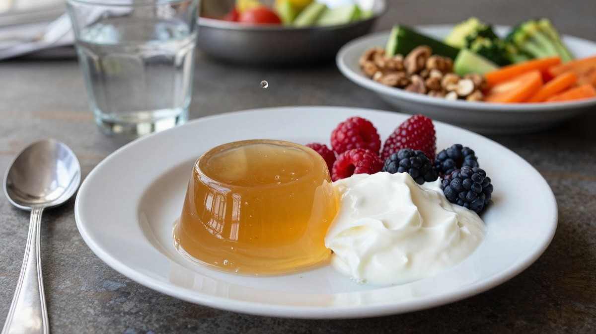 Healthy jello dessert for a balanced weight-loss plan
