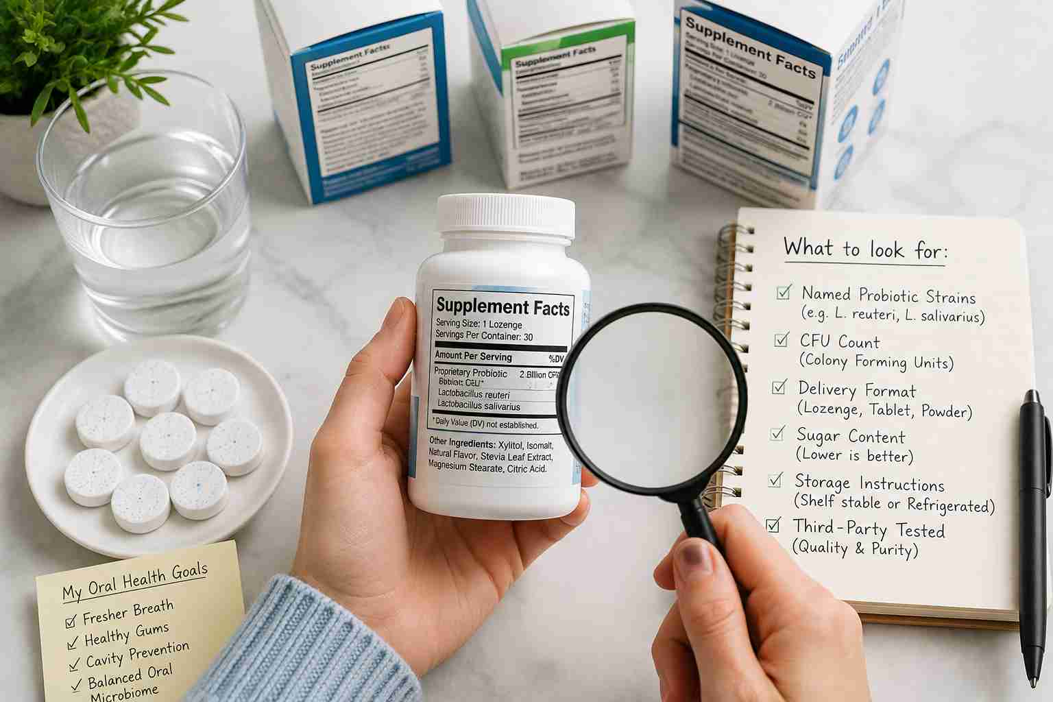 How to choose oral probiotics by checking strains CFU and product labeling