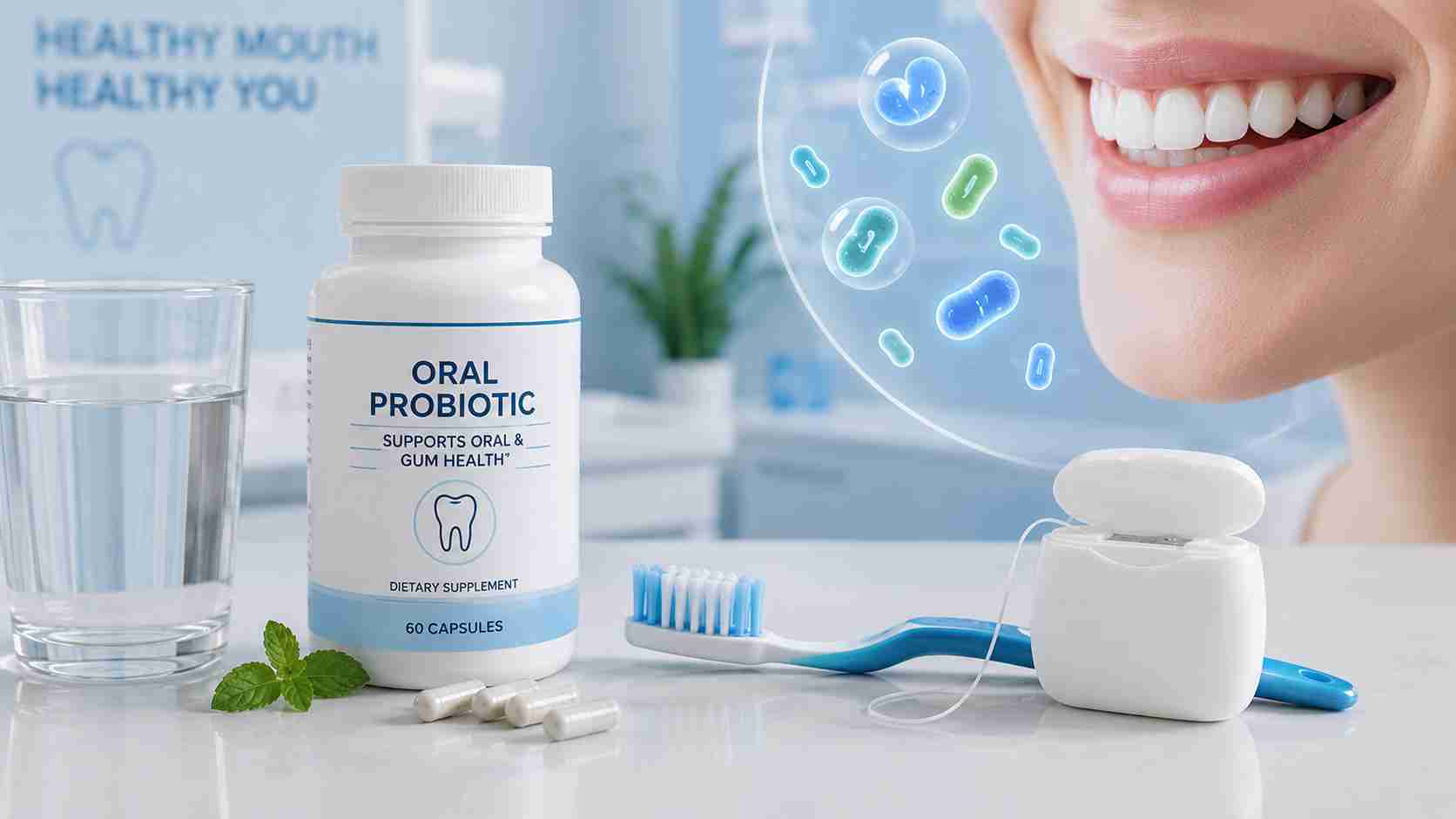 Oral probiotic supplement for dental health