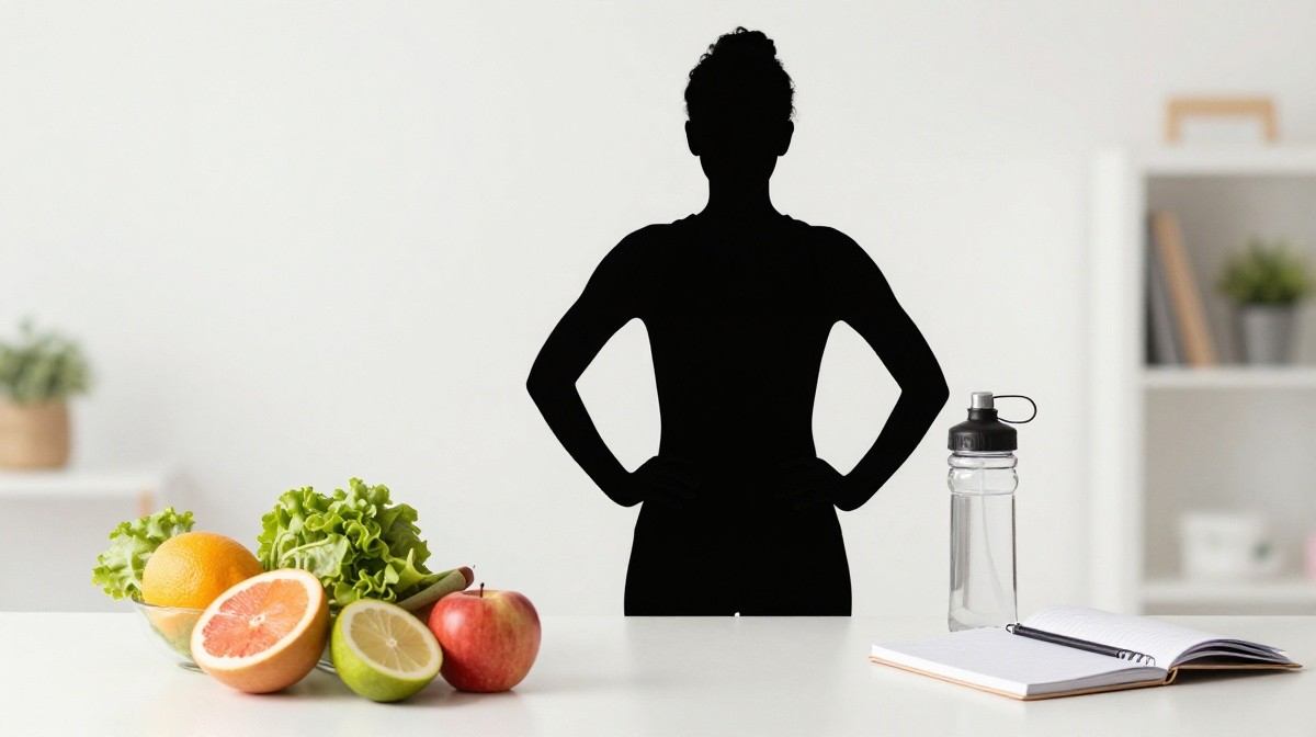Pam Bondi weight loss wellness concept with healthy lifestyle elements
