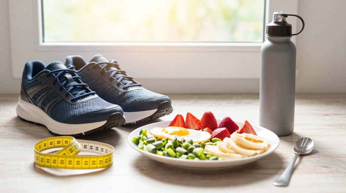 Sustainable weight loss concept with healthy habits and long-term wellness