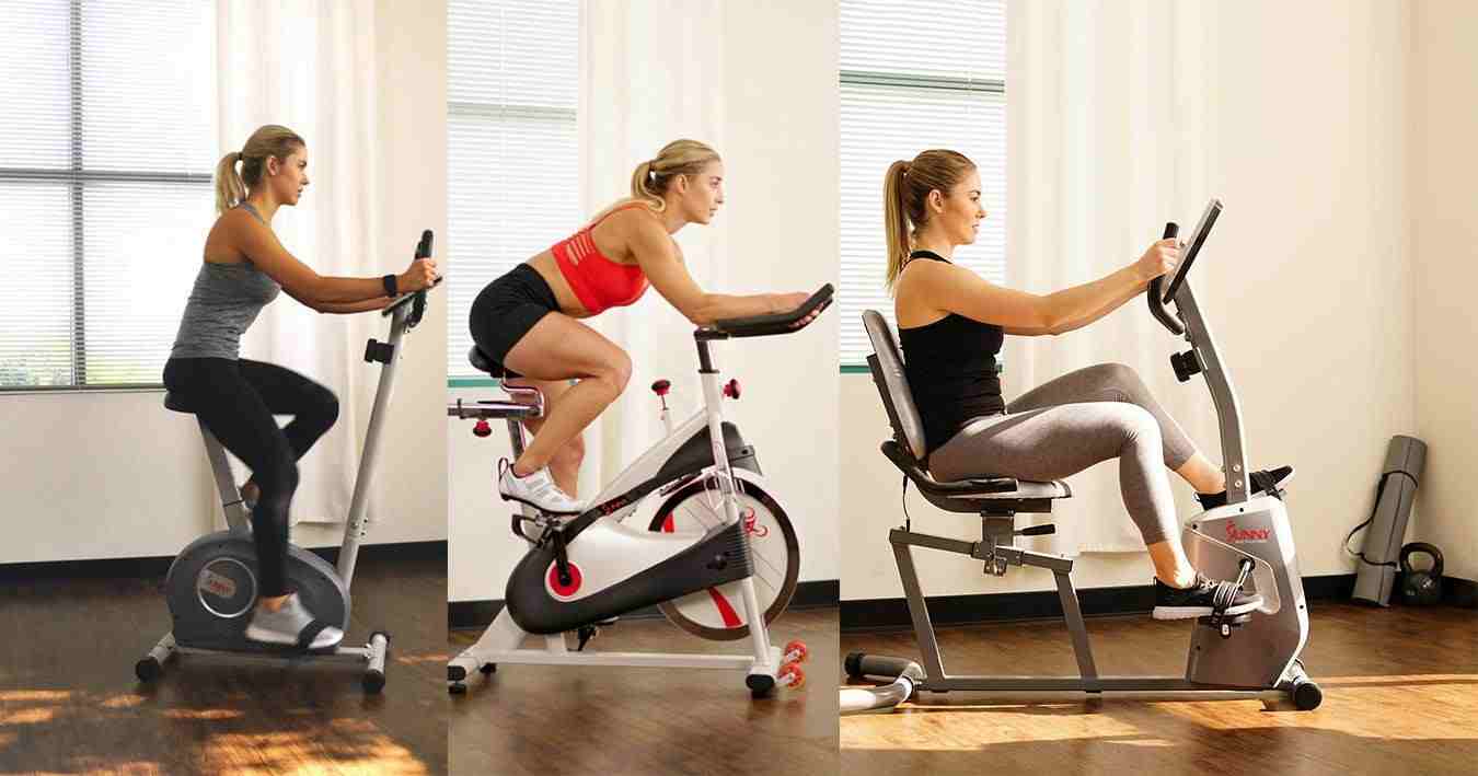 Upright, recumbent, and indoor cycling bikes for weight loss.