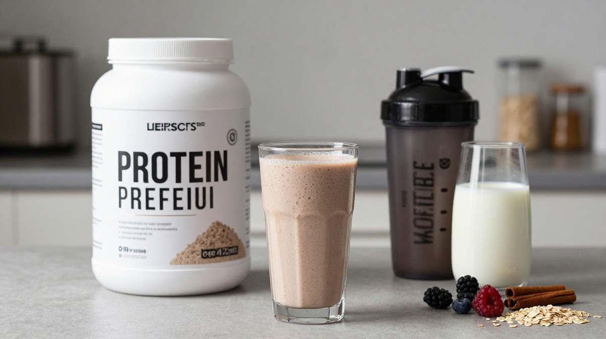 Healthy protein shake ingredients for a weight loss diet