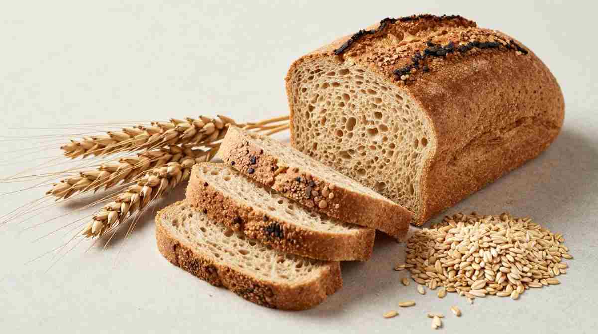 High-fiber whole-grain bread for a balanced diet