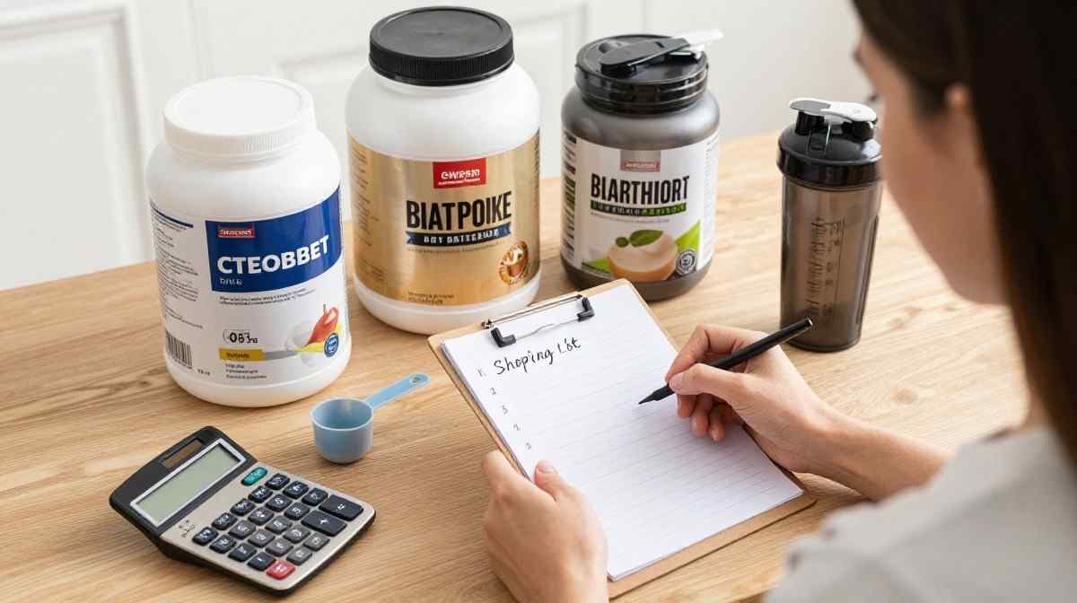 Protein powder buying checklist for women focused on weight management