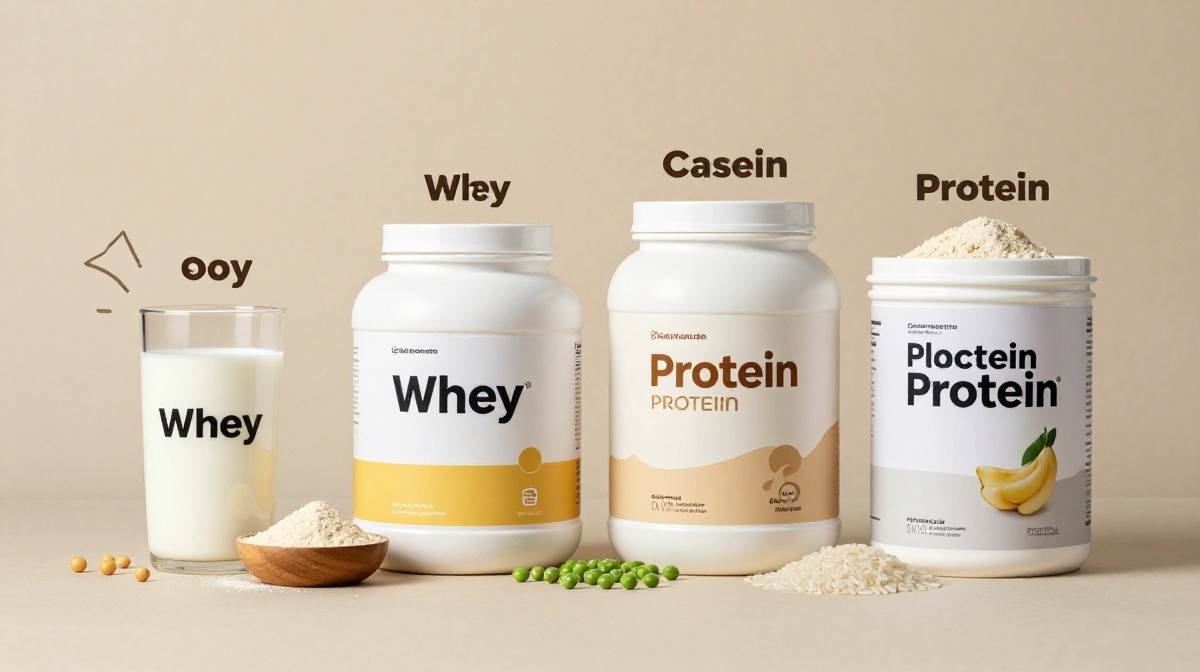 Whey casein soy and plant protein powder options for women